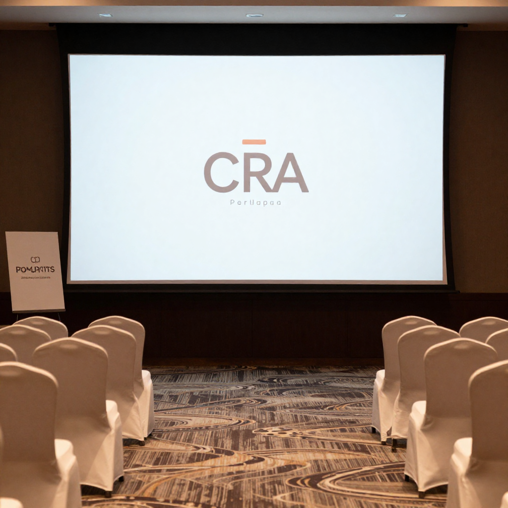 Custom branded event decor for corporate function